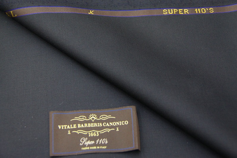 「カノニコsuper110s」現物生地入荷　11/16(日)～売り切れ次第終了